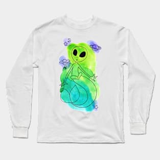 MerAlien Watercolor Long Sleeve T-Shirt